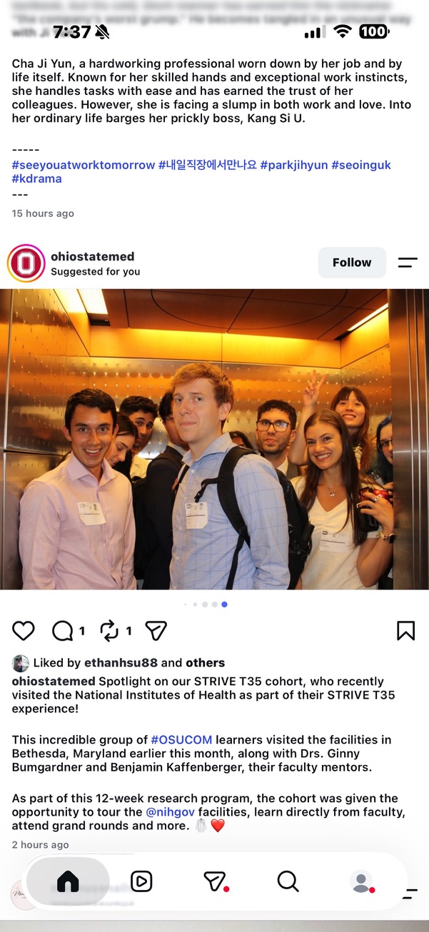 Members of the STRIVE T35 cohort during their NIH visit